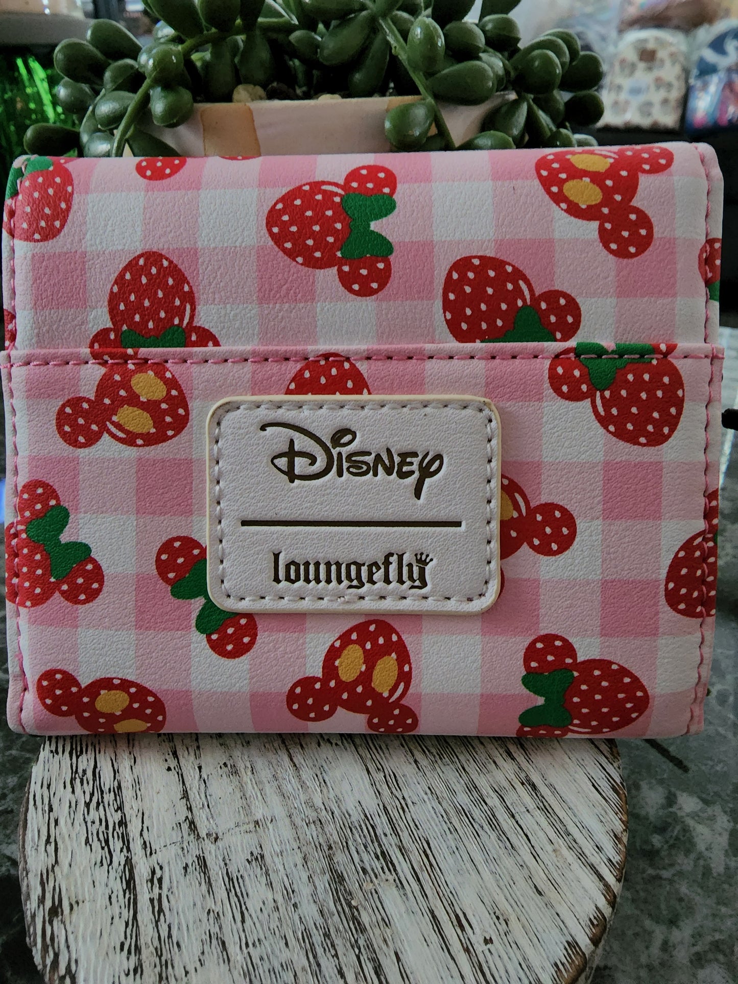 Loungefly Mickey and Minnie Strawberry Wallet