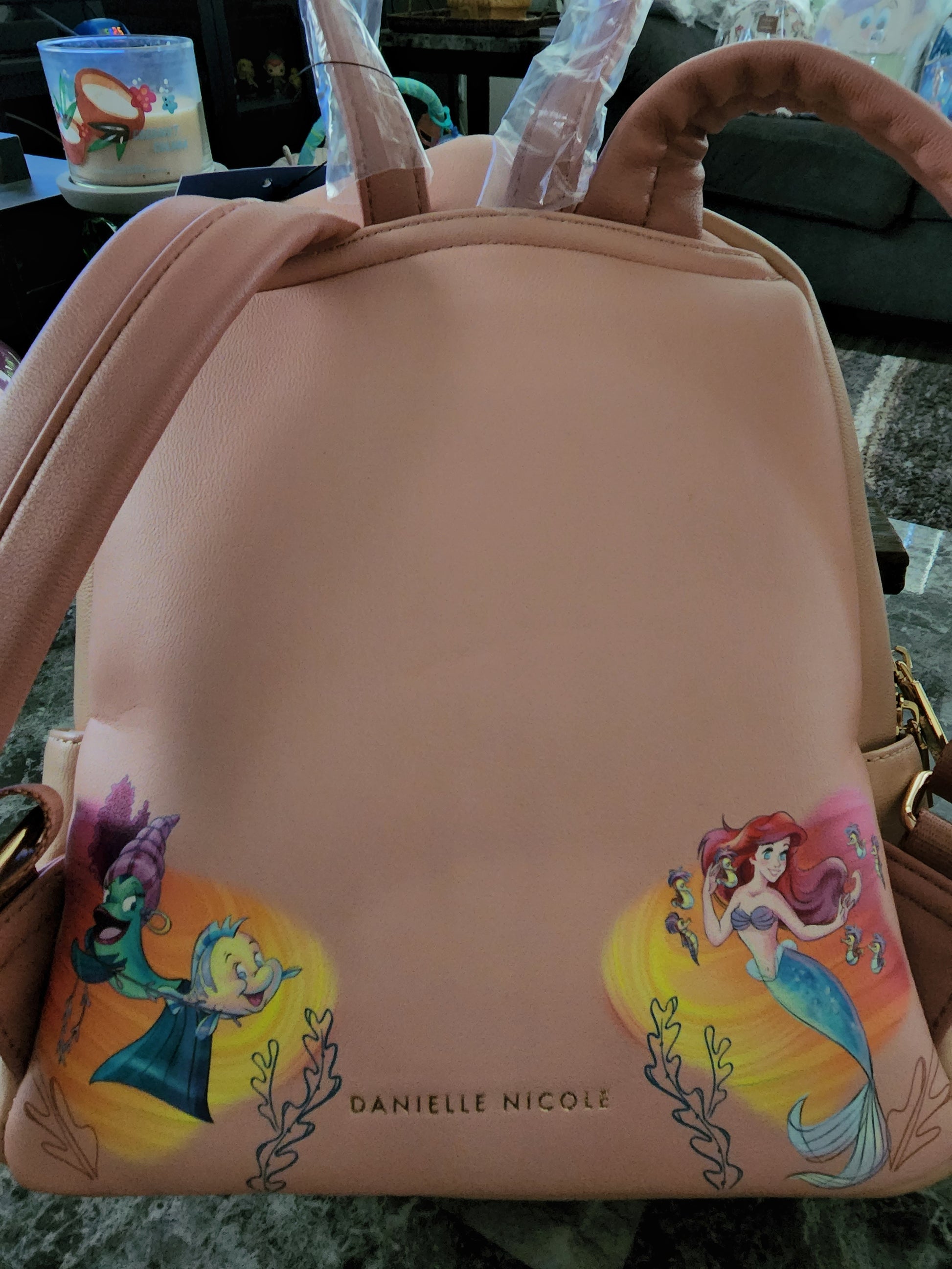 danielle nicole disney mini backpack Danielle Nicole Disney Little Mermaid "Under the Sea" Scene Backpack