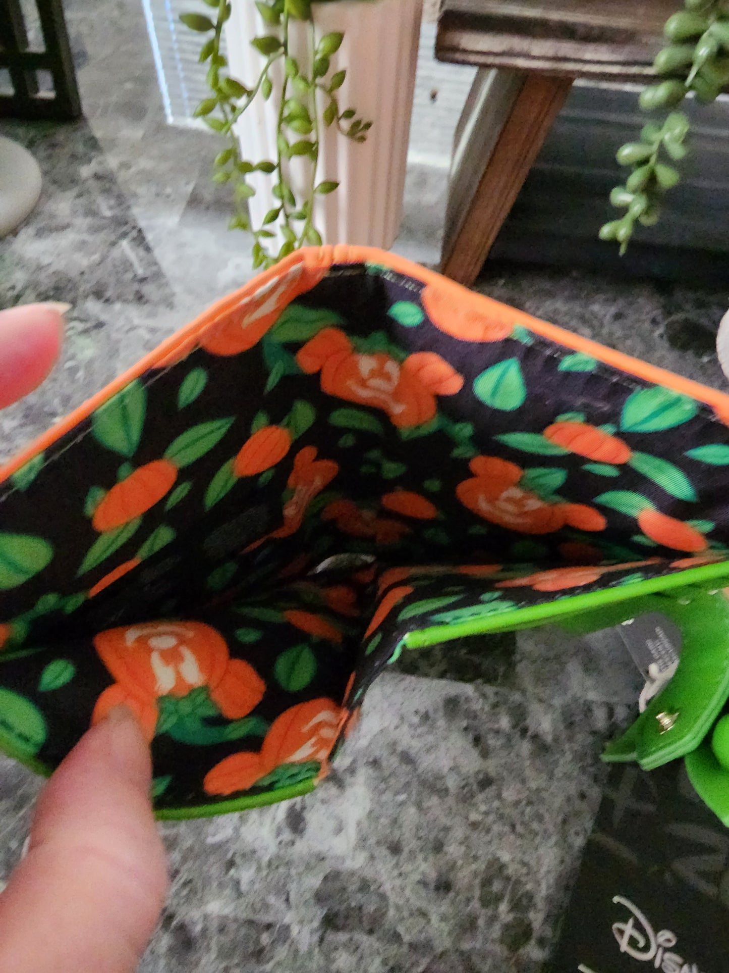 Minnie Pumpkin Glow in the Dark Loungefly Disney Wallet