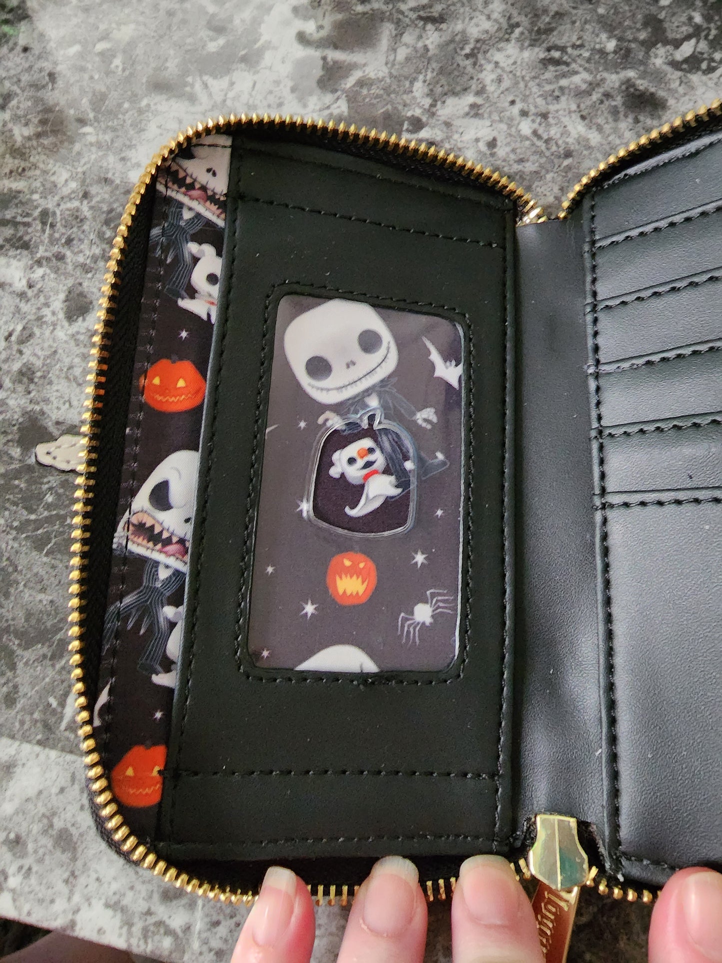 Loungefly Funko Jack Skellington and Zero Wallet