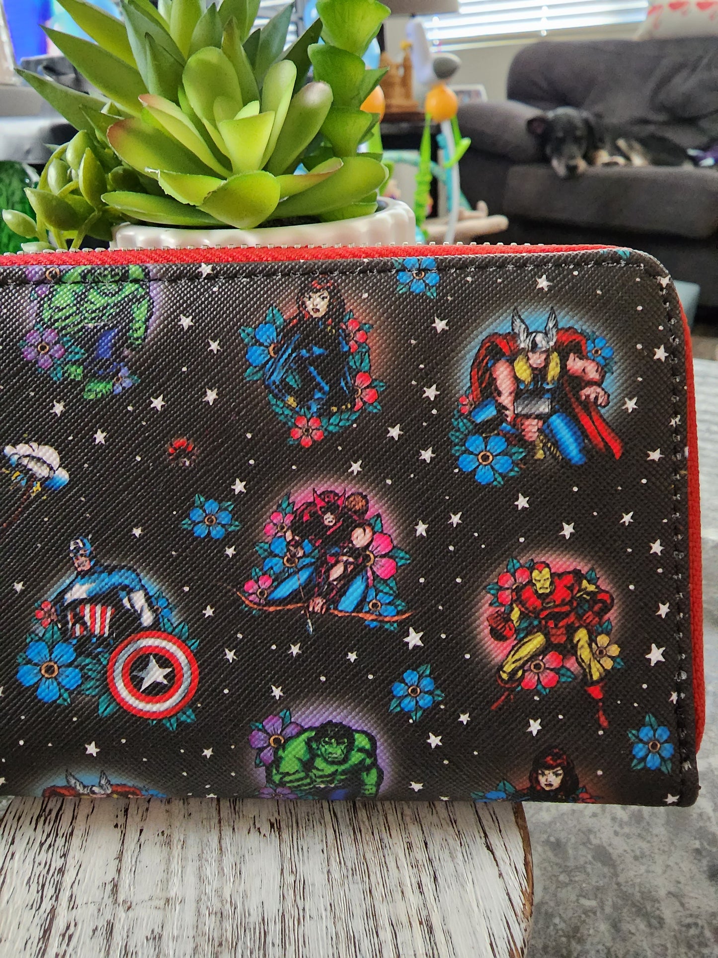 Loungefly Marvel Avengers Traditional Tattoo Wallet