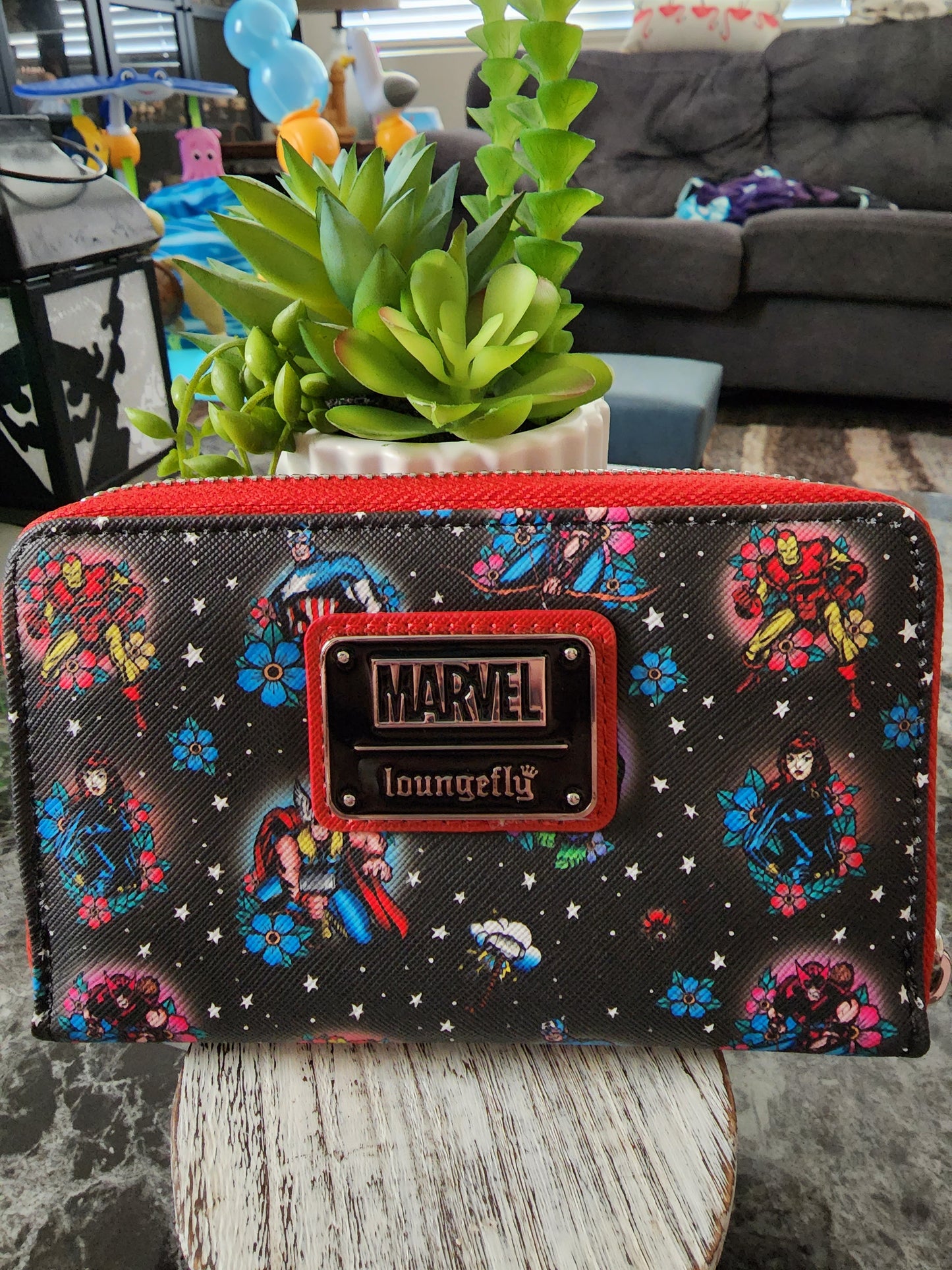 Loungefly Marvel Avengers Traditional Tattoo Wallet