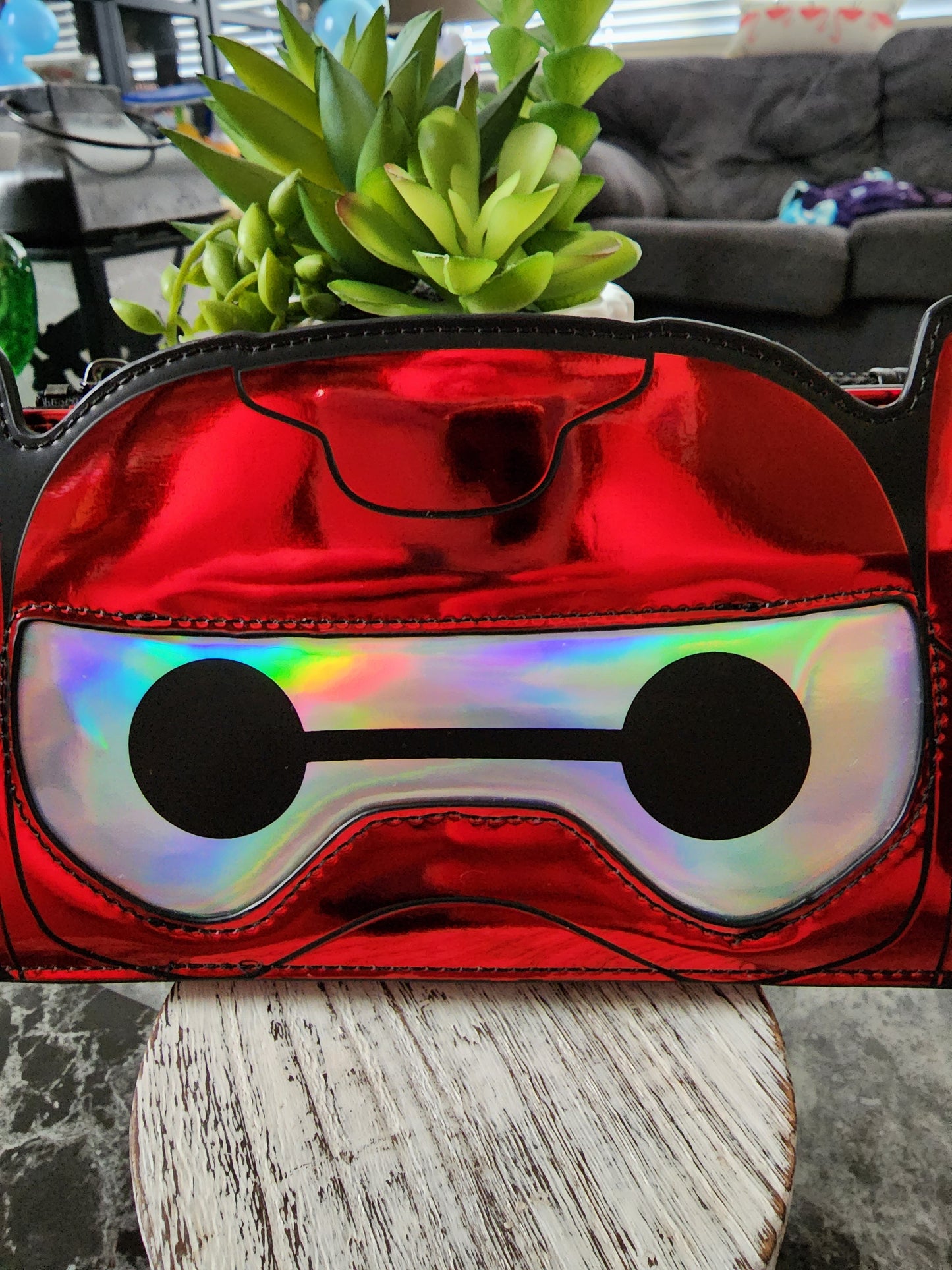 Loungefly Baymax in Battle Suit Metallic Wallet