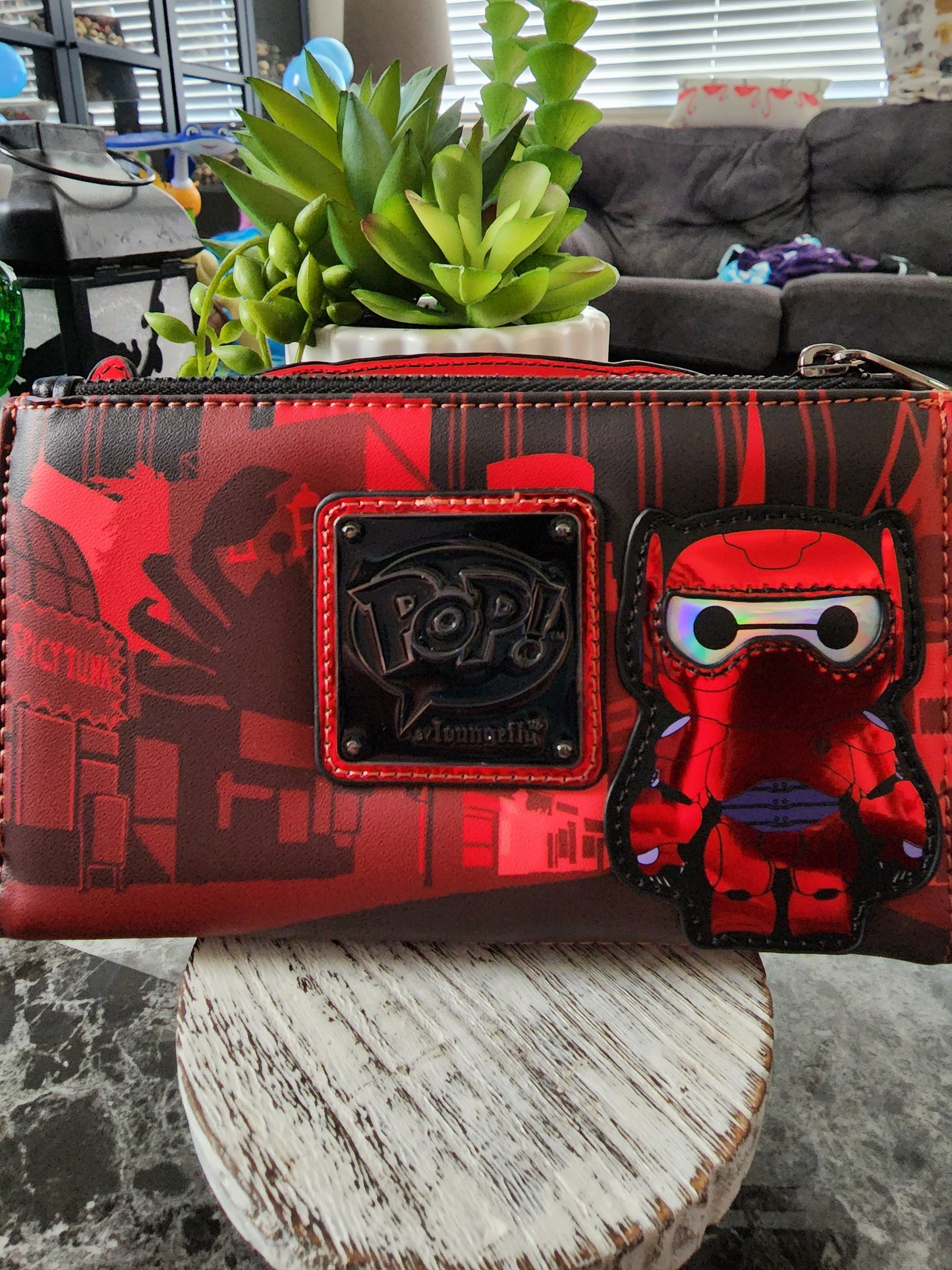 Loungefly Baymax in Battle Suit Metallic Wallet