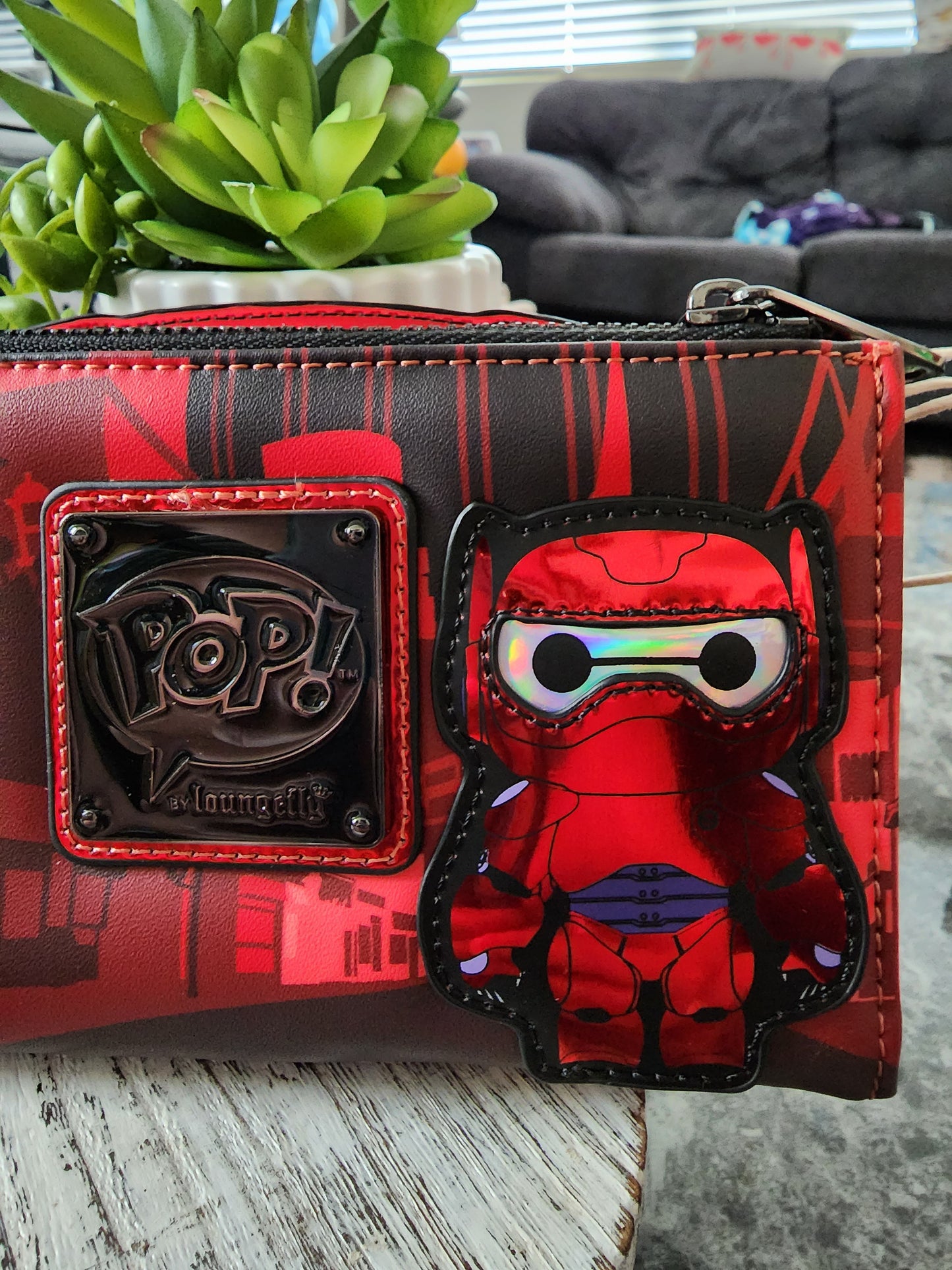 Loungefly Baymax in Battle Suit Metallic Wallet