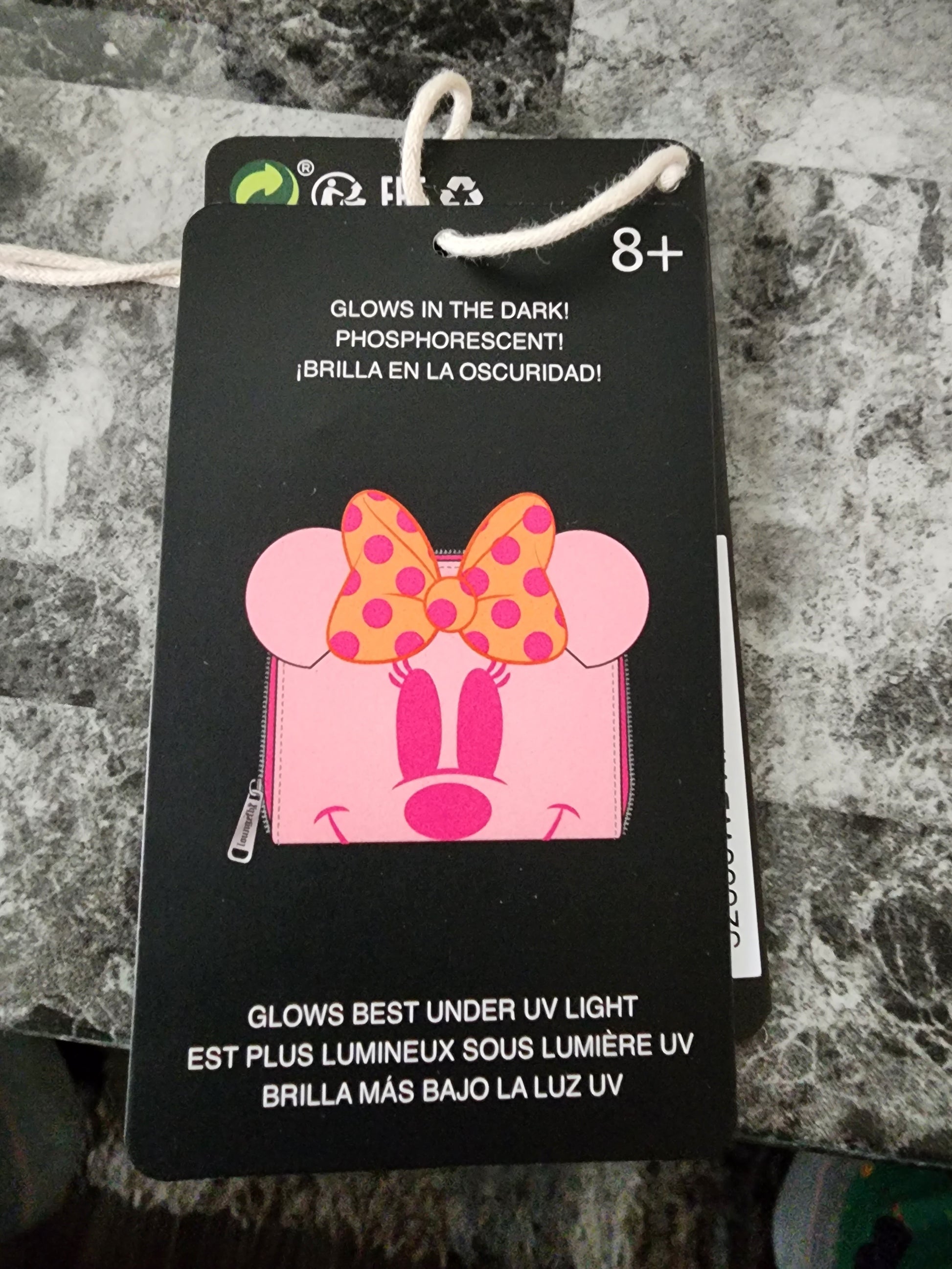 Loungefly Disney Ghost Minnie Glow in The Dark Wallet