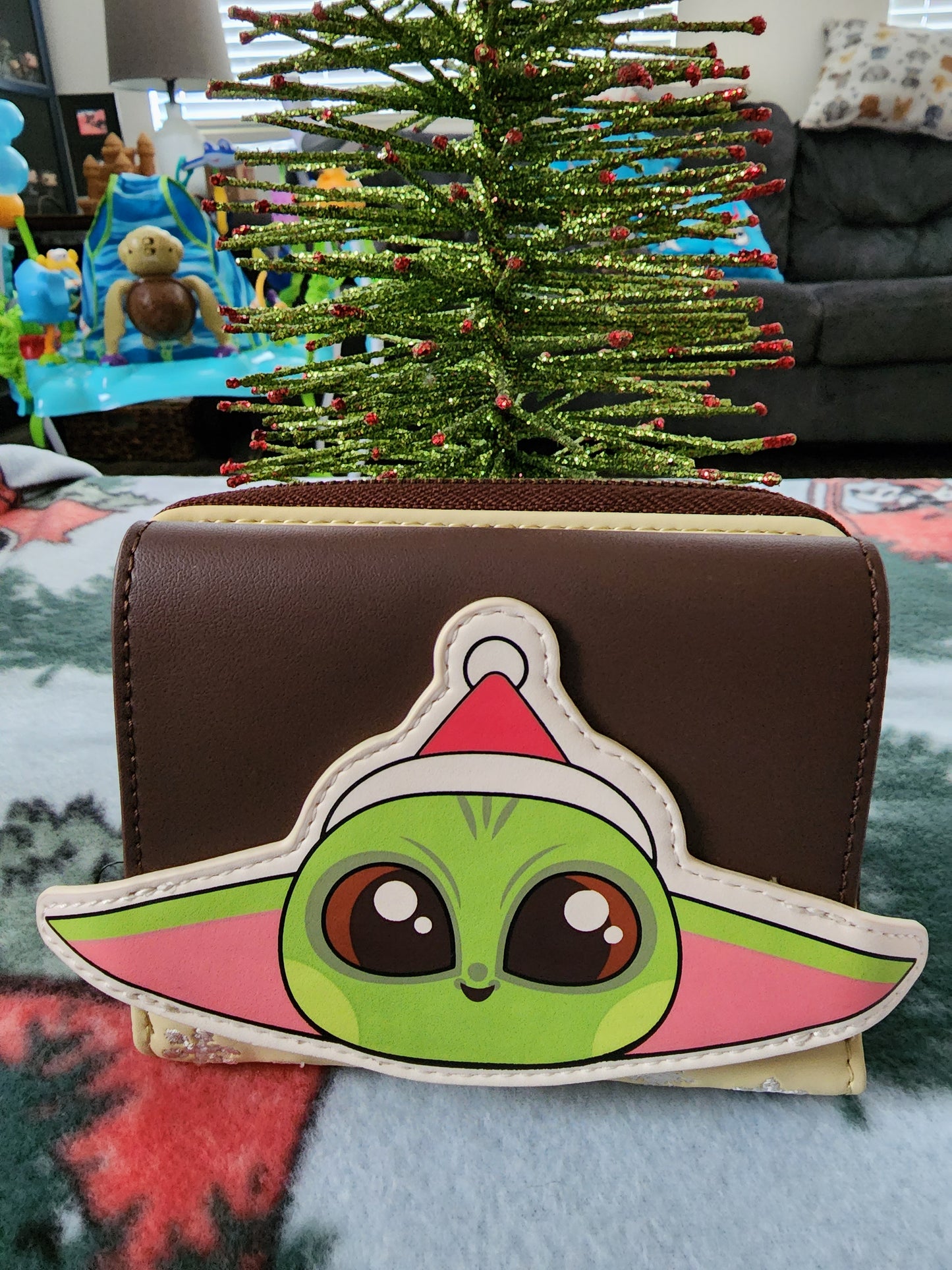 Loungefly Star Wars Baby Yoda Christmas Wallet