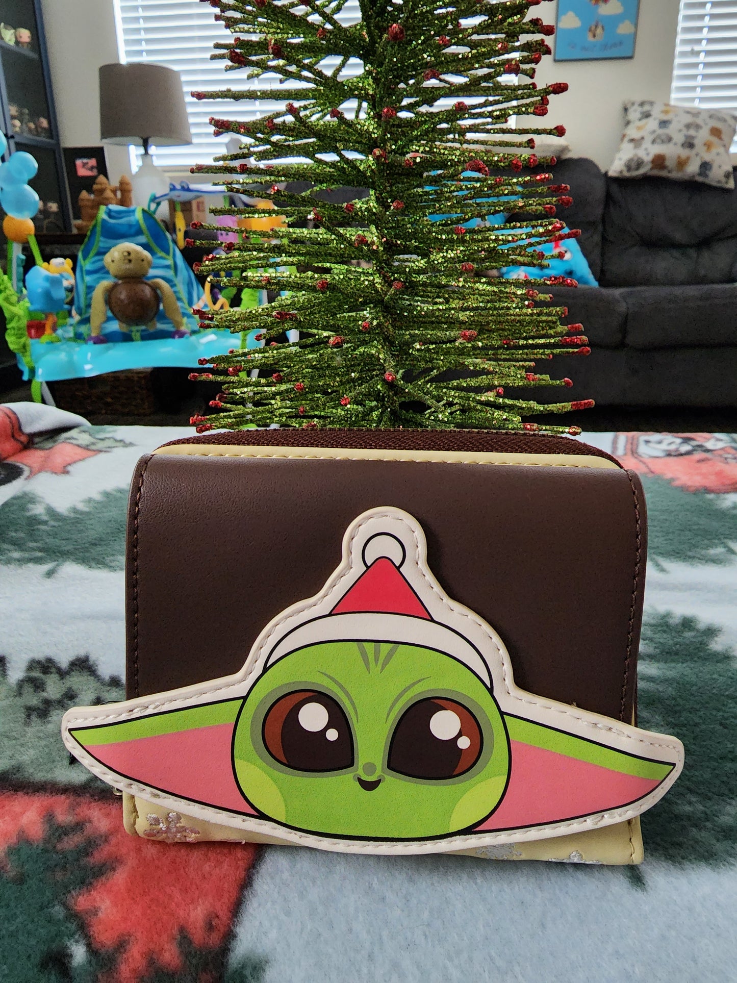 Loungefly Star Wars Baby Yoda Christmas Wallet