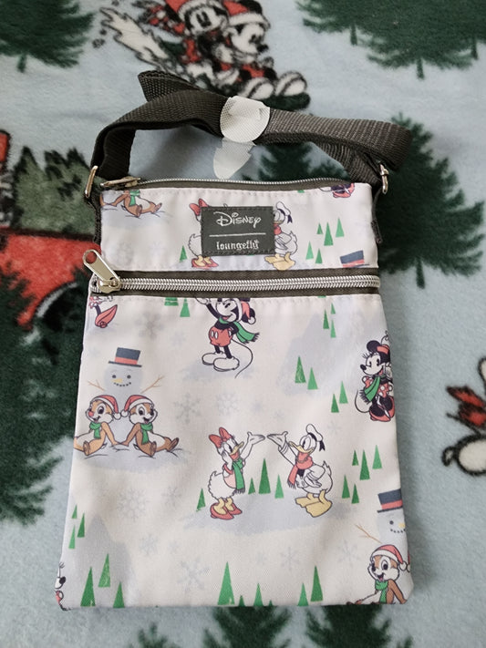 Loungefly Disney Characters Christmas Crossbody Bag