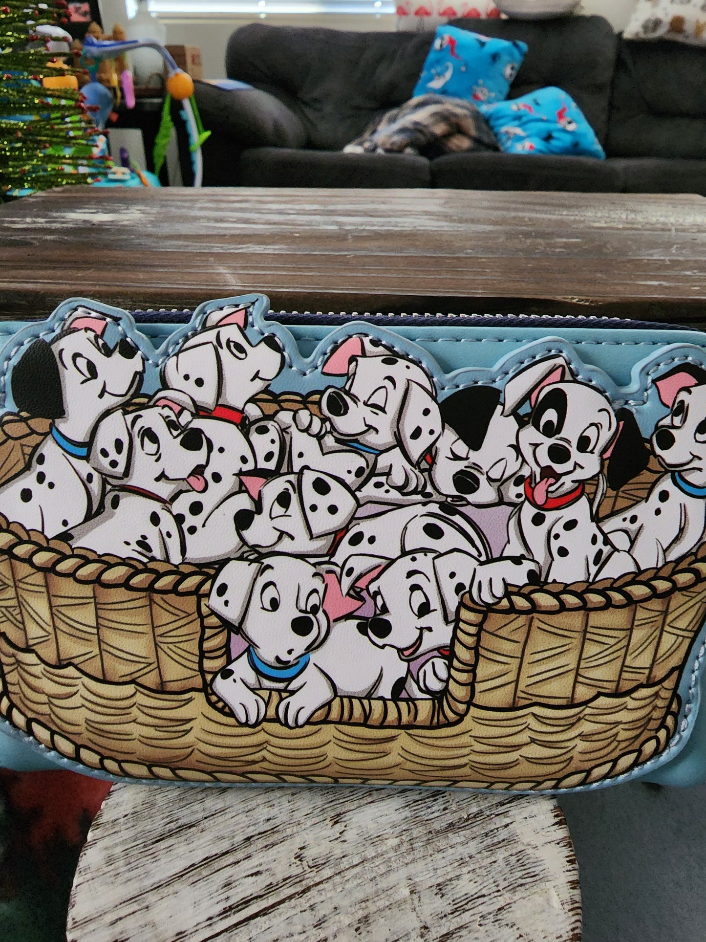 Loungefly Disney 101 Dalmatians Puppies in a Basket Wallet