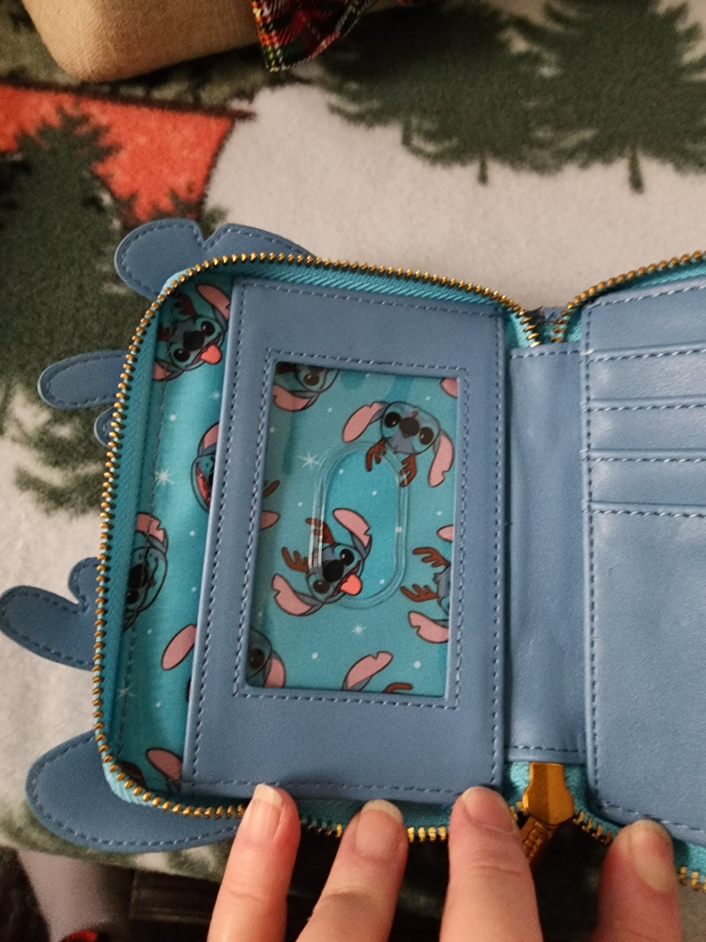 Loungefly Disney Stitch Reindeer Christmas Wallet