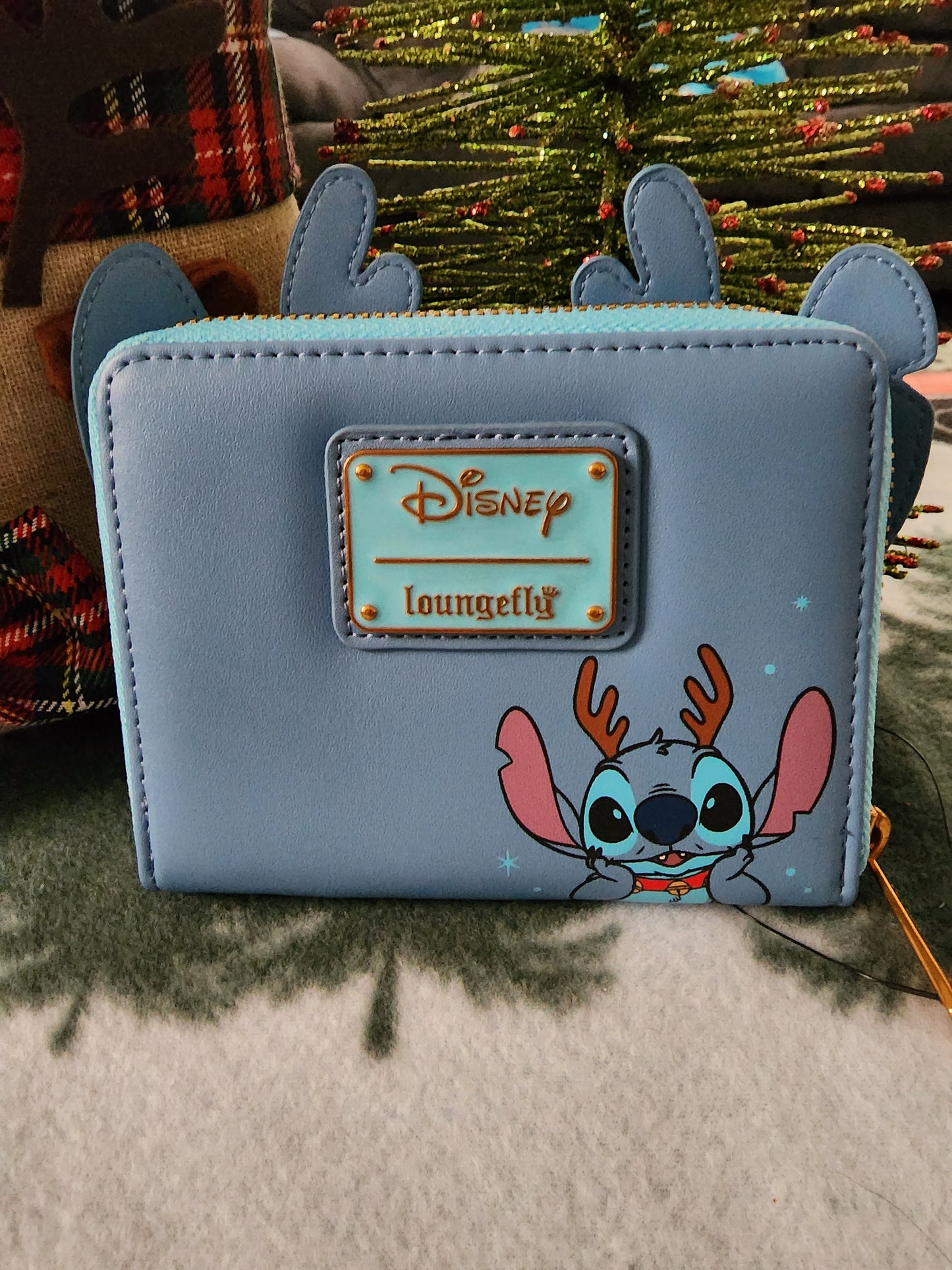 Loungefly Disney Stitch Reindeer Christmas Wallet