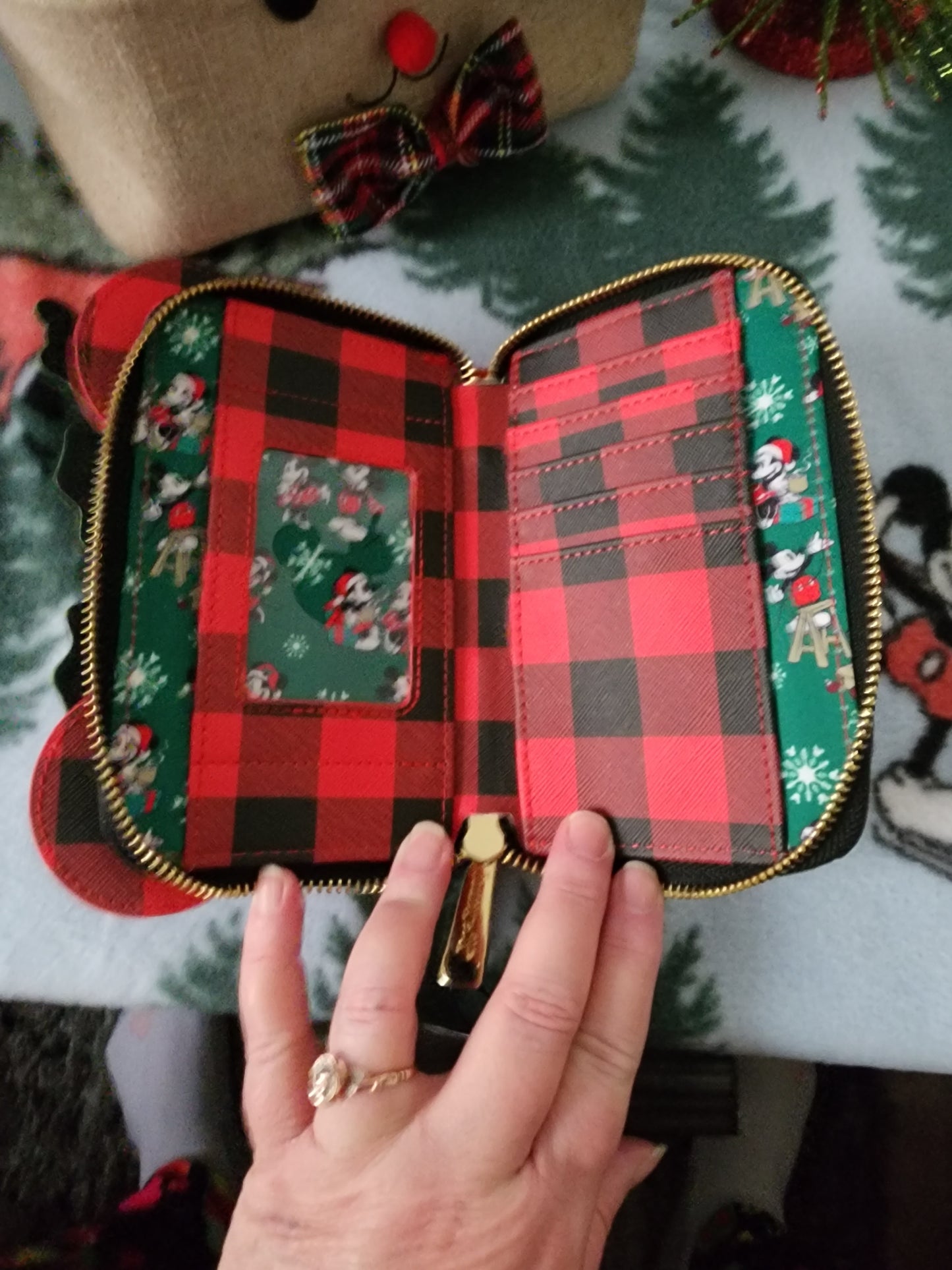 Loungefly Disney Christmas Poinsettia and Holly Wallet