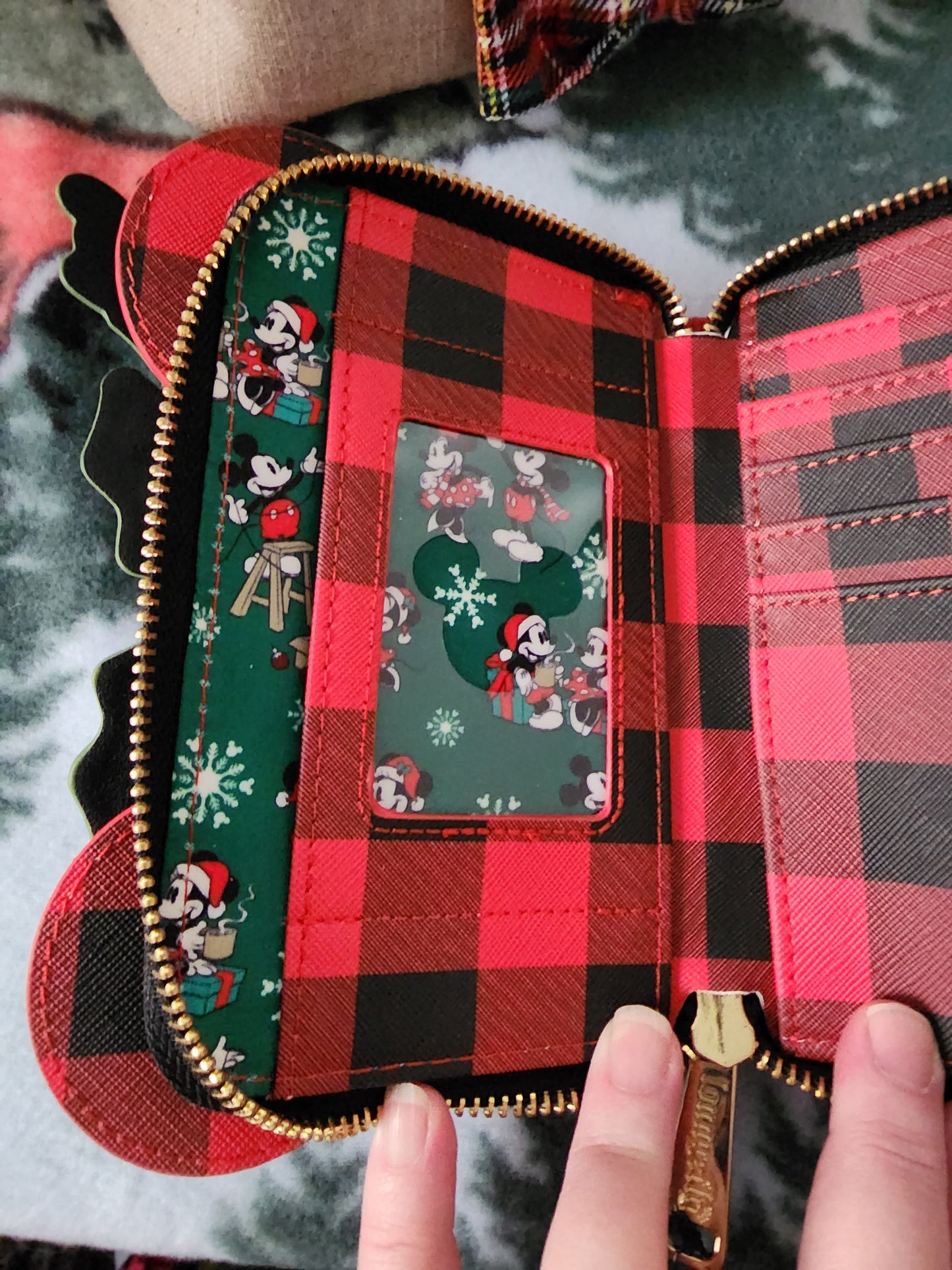 Loungefly Disney Christmas Poinsettia and Holly Wallet