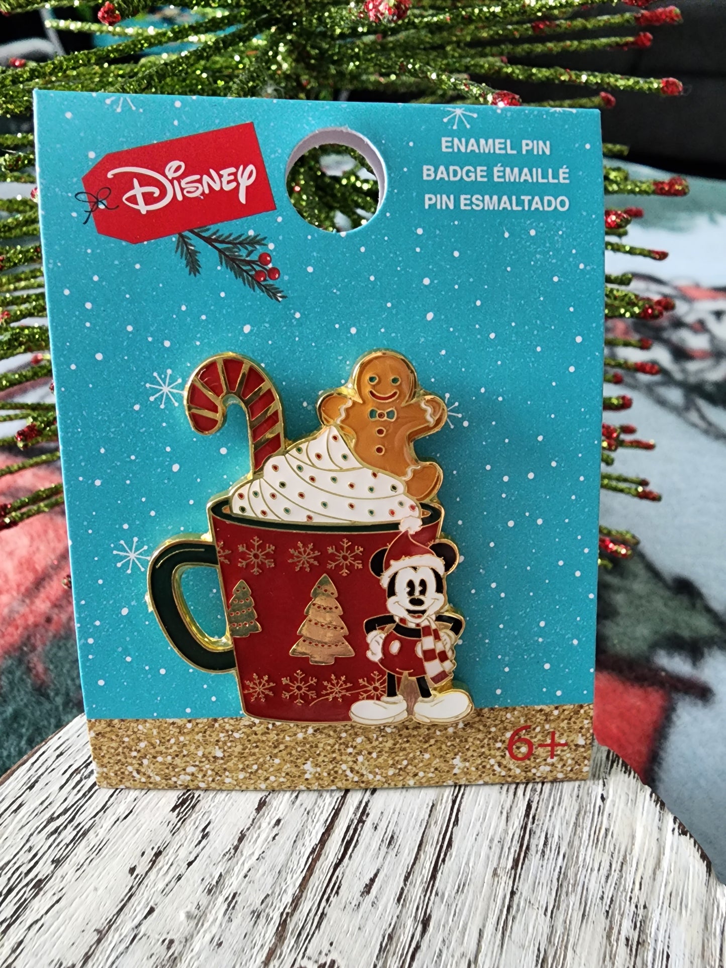 Disney Mickey Mouse Holiday Mug Pin