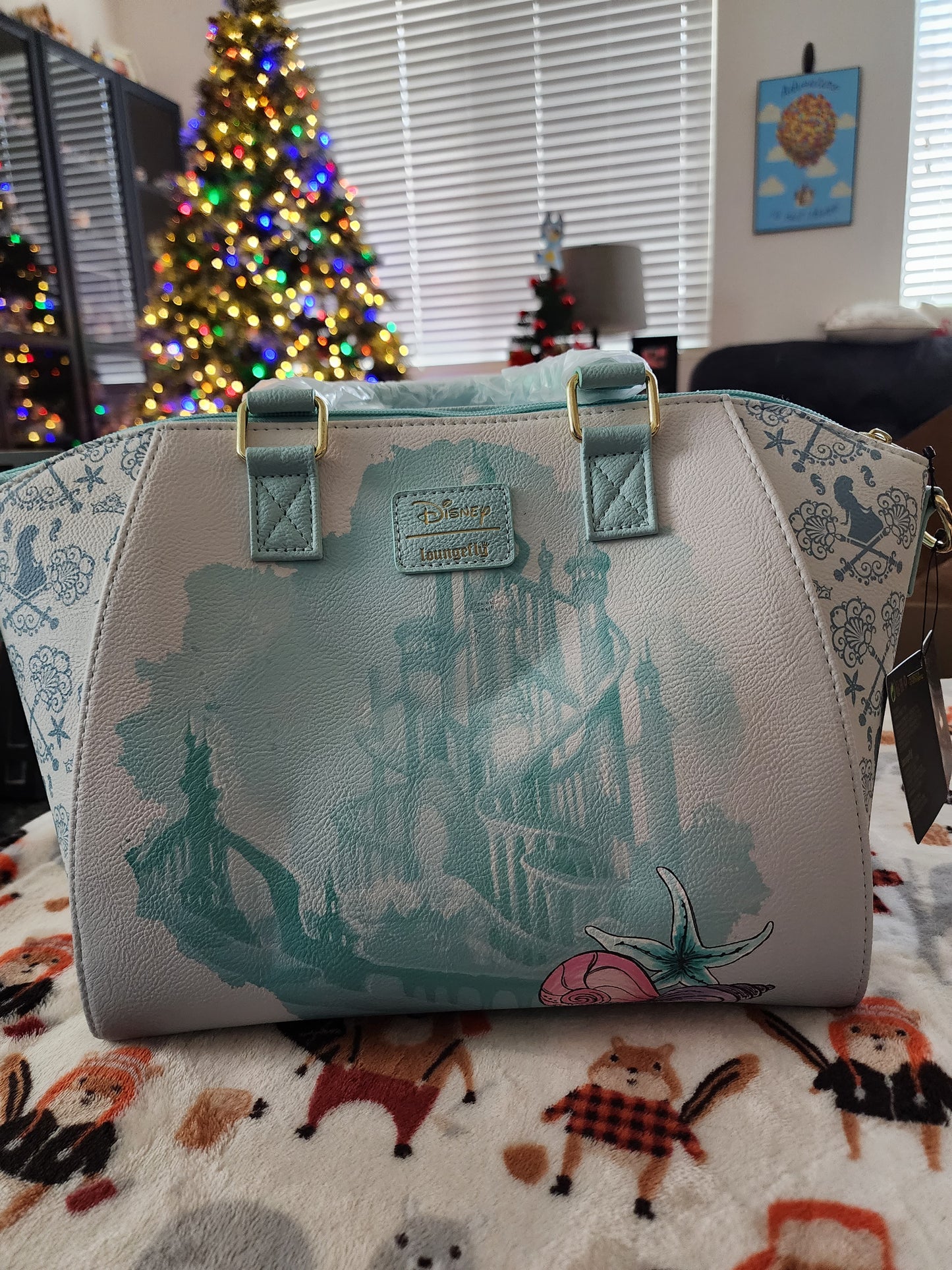 Loungefly Disney Little Mermaid and Castle Handbag