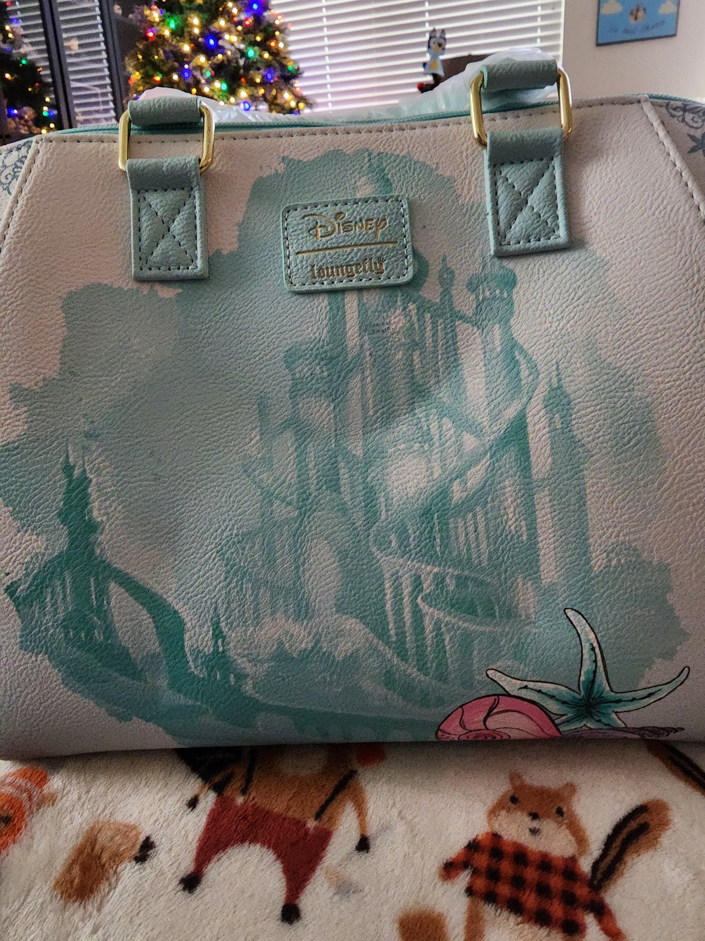 Loungefly Disney Little Mermaid and Castle Handbag