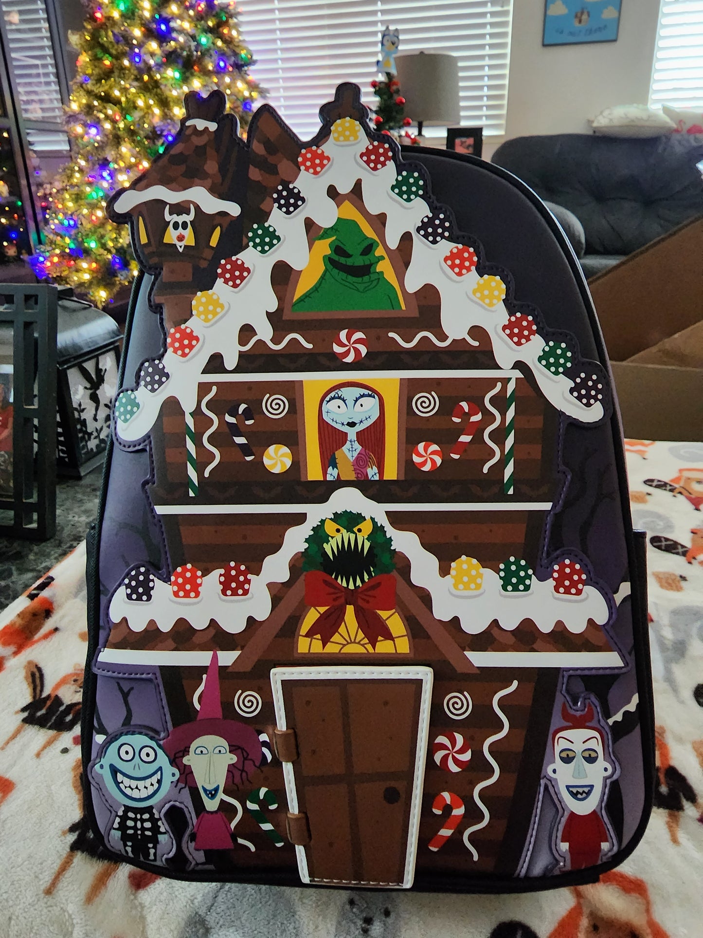 Loungefly Disney Nightmare Before Christmas Gingerbread House Backpack