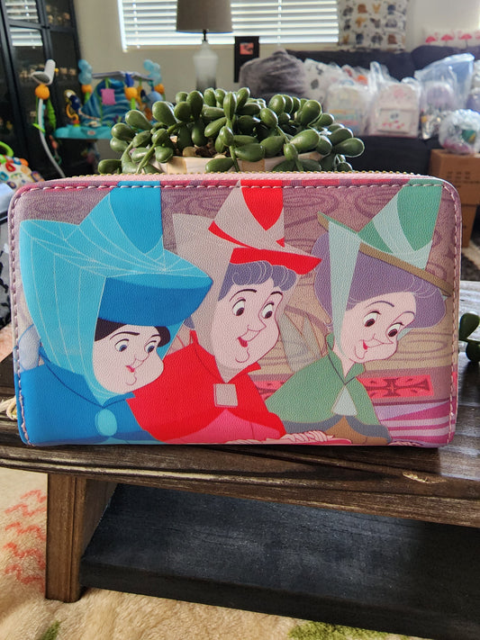 Loungefly Disney Sleeping Beauty Fairies Wallet