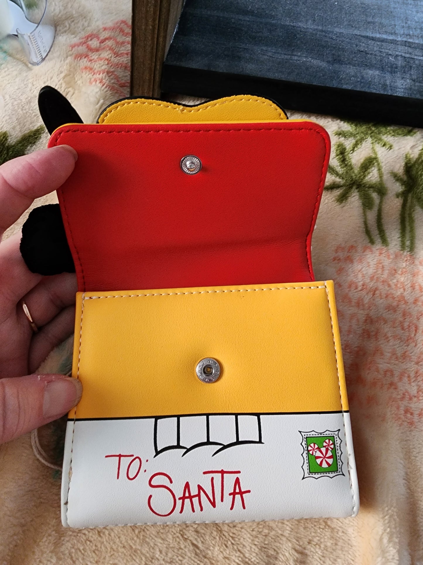 Loungefly Disney Pluto Santa Hat Holiday Wallet