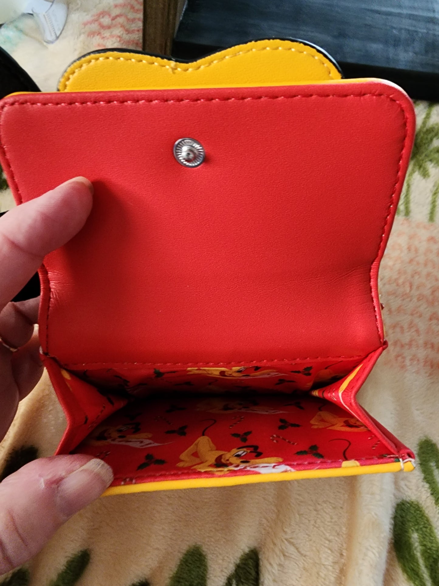 Loungefly Disney Pluto Santa Hat Holiday Wallet