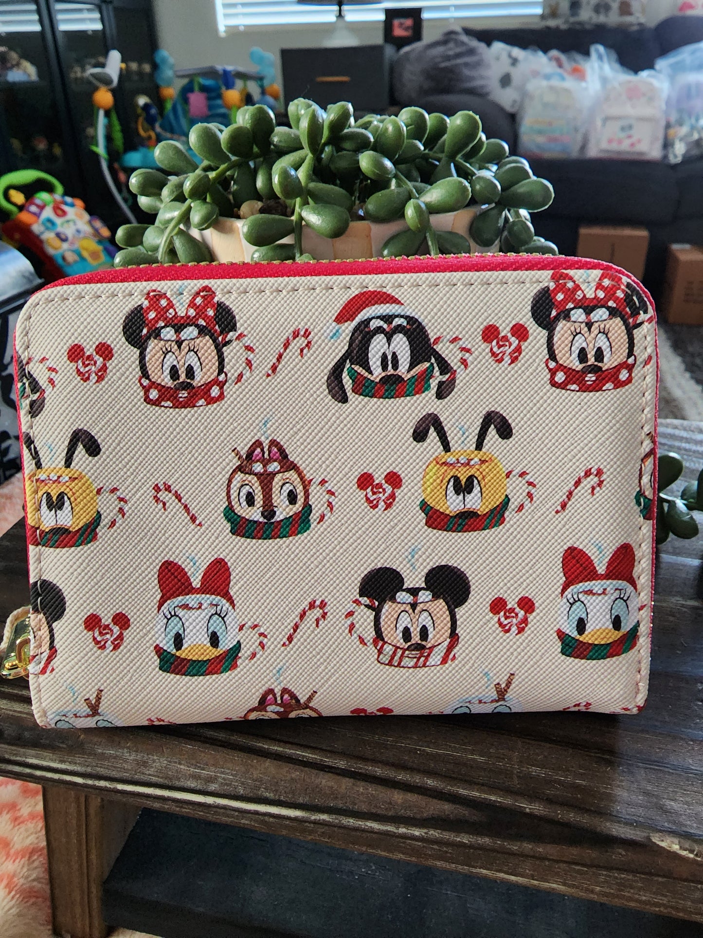 Loungefly Disney Mickey and Friends Coco Mugs Holiday Wallet