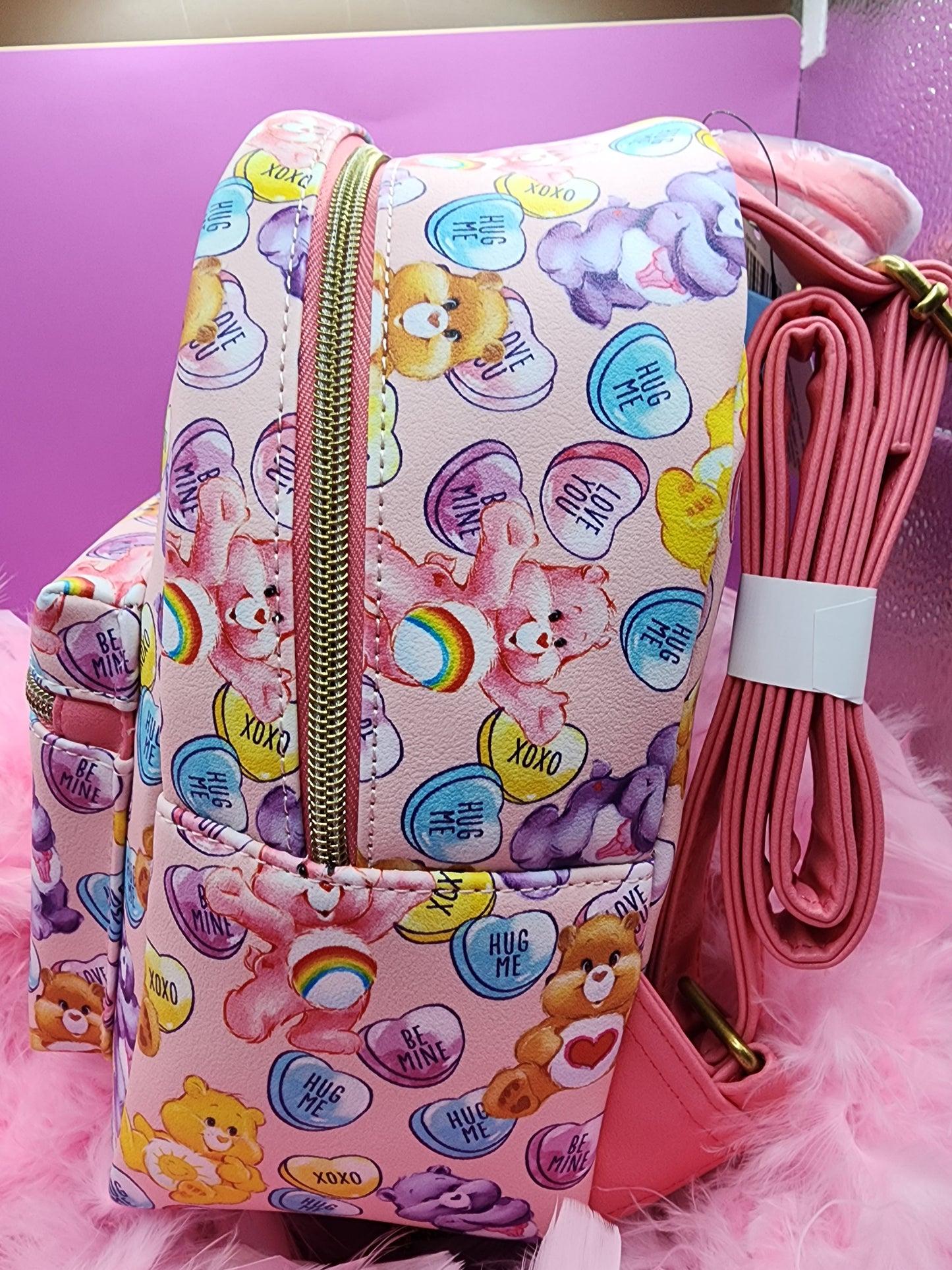 Loungefly Care Bears Valentine's backpack