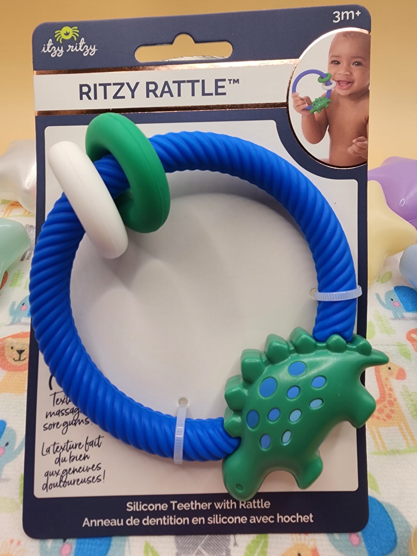 Ritzy Dino Rattle & Teether