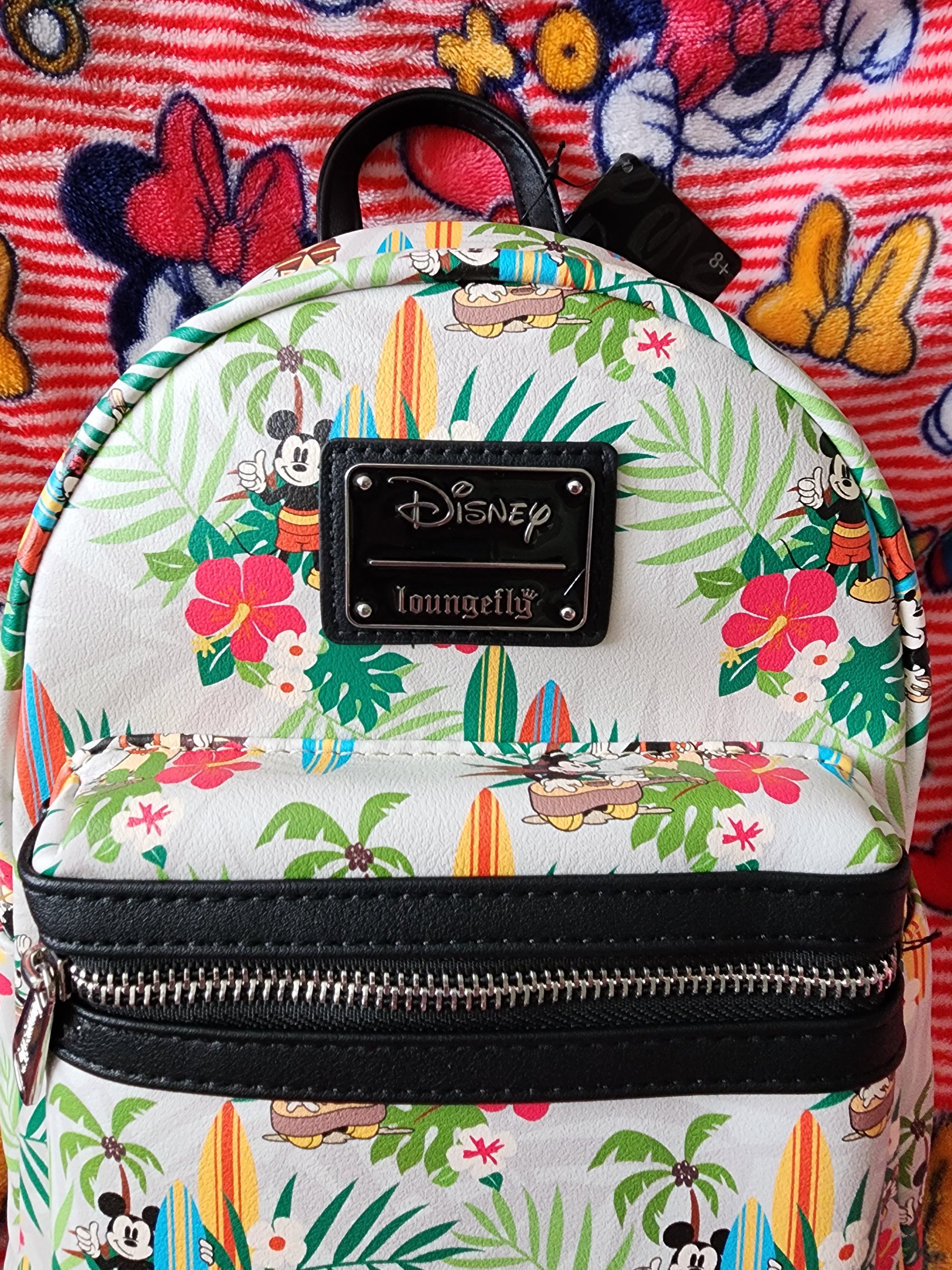 Exclusive purchases Loungefly Tropical Mickey Mini Backpack AOP