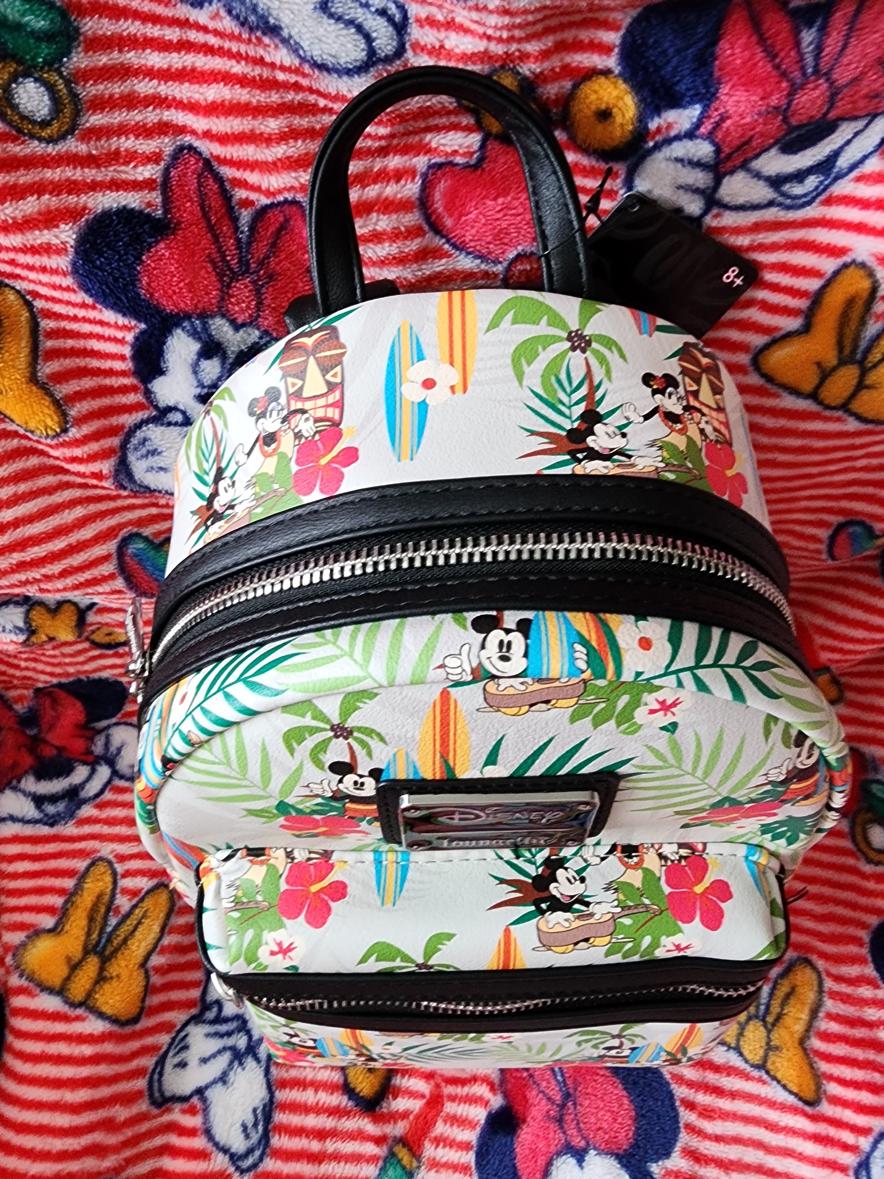 Exclusive purchases Loungefly Tropical Mickey Mini Backpack AOP