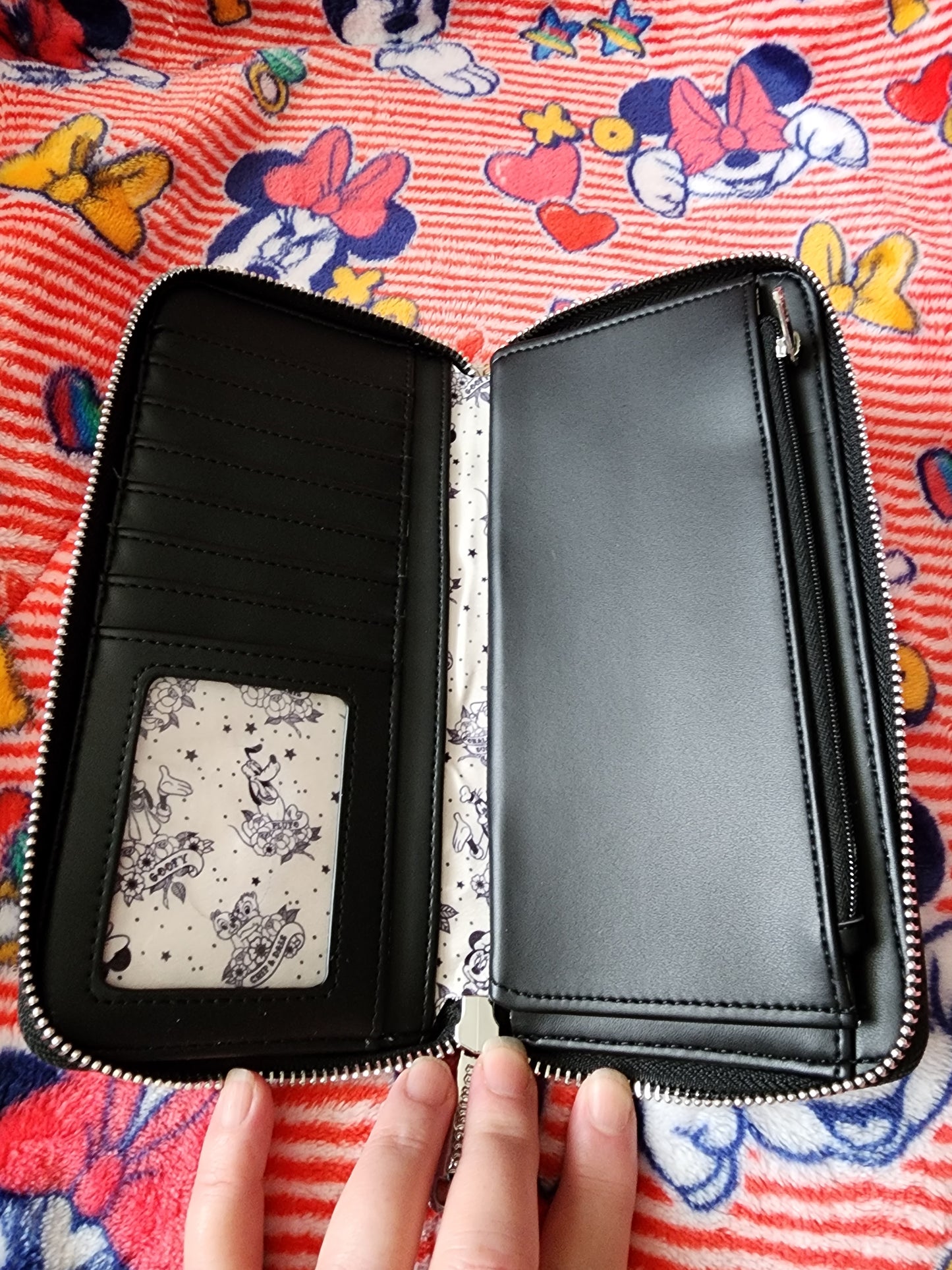 Loungefly Mickey and Friends Tattoo Floral Wallet