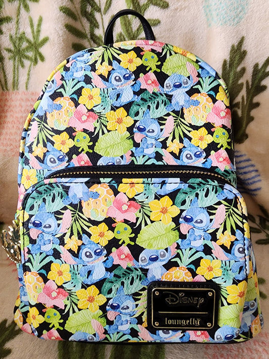 Loungefly Disney Stitch Floral Backpack