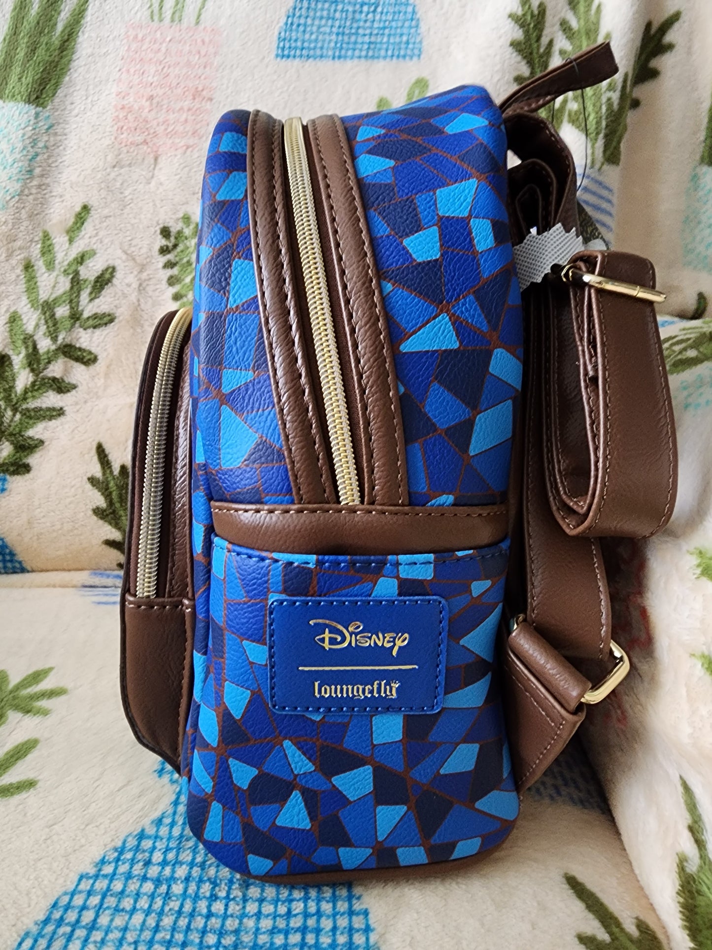 Loungefly Disney Belle and Beast Stain Glass Backpack