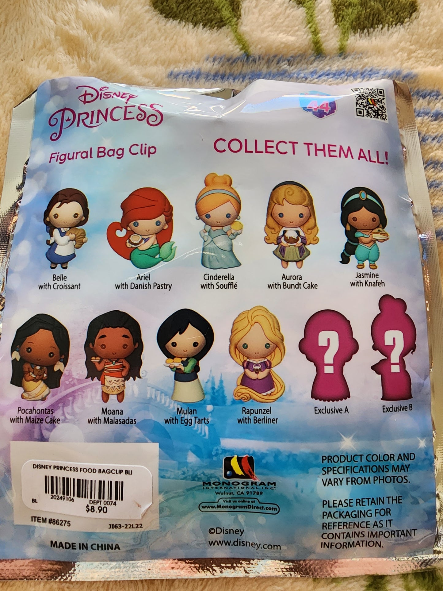 Disney Princess Cinderelle Bag Clip