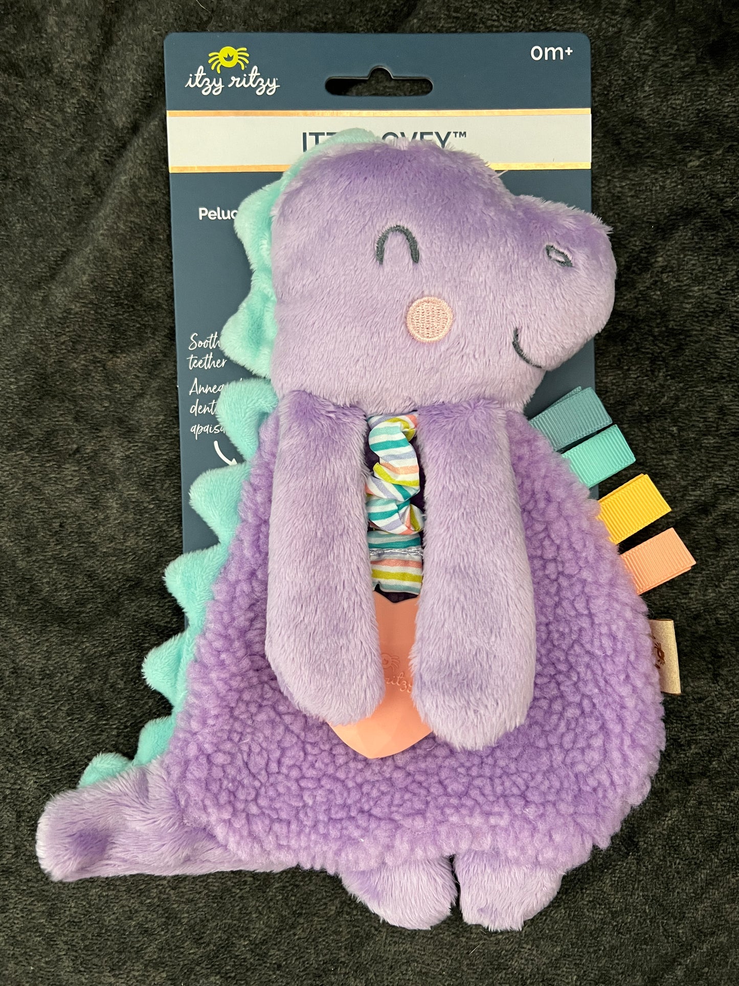 Dempsey the Dino Itzy Friends Itzy Lovey Plush with Silicone Teether Toy