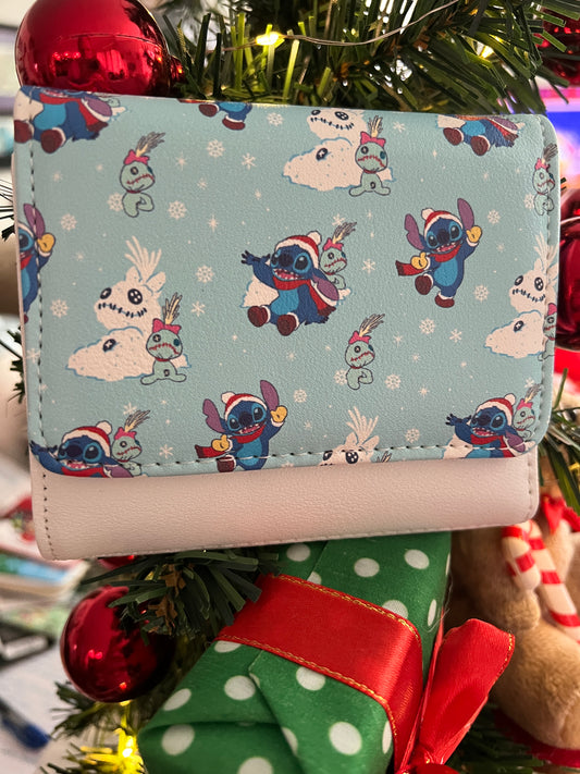 Loungefly Disney Stitch and Scrump Winter Fun Holiday Wallet